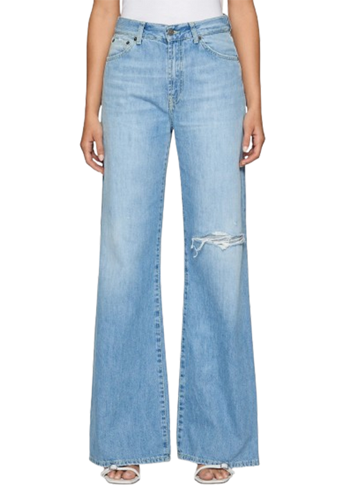 Dondup - Amber wide leg jeans in recycled fixed denim