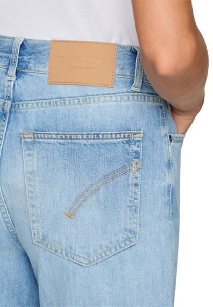 Dondup - Jeans Amber wide leg in denim fisso riciclato