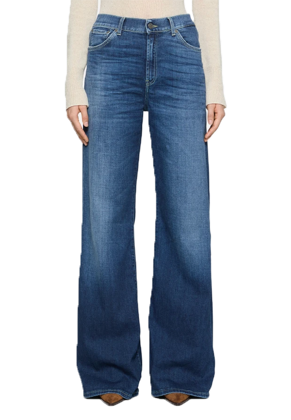 Dondup - Jeans Amber wide leg in denim stretch