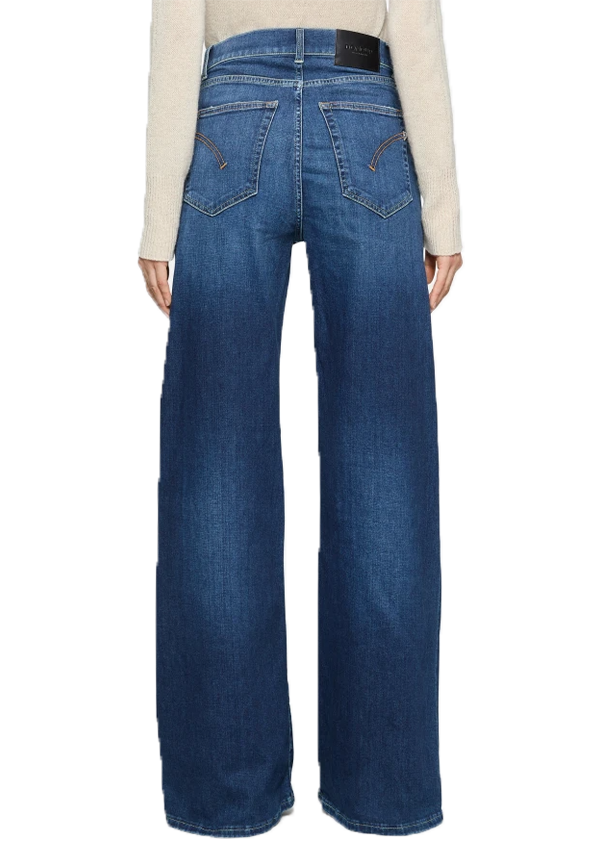 Dondup - Jeans Amber wide leg in denim stretch