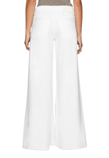 Dondup - Jeans Marlen wide leg in bull fisso cotone e lyocell