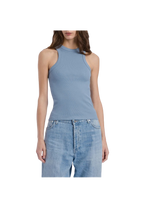Dondup - Canotta girocollo slim in costina di cotone