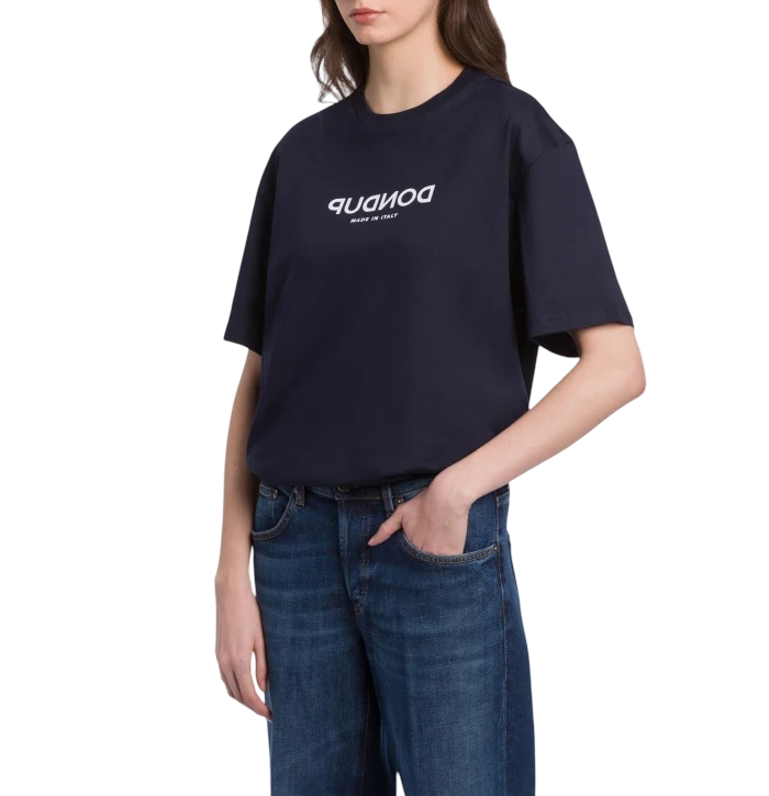 Dondup - T-shirt girocollo regular in jersey