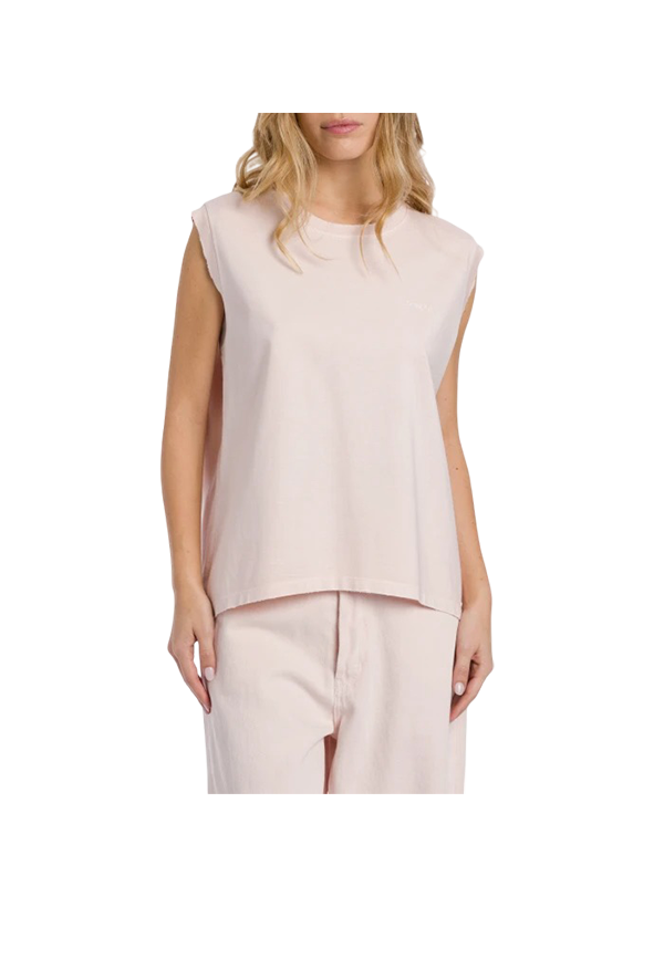 Dondup - T-shirt girocollo regular in jersone trattato