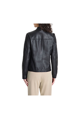Peuterey - LOVER 07 Biker corto in nappa tinta