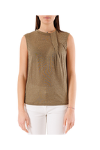 Kontatto - Top drappeggio lurex