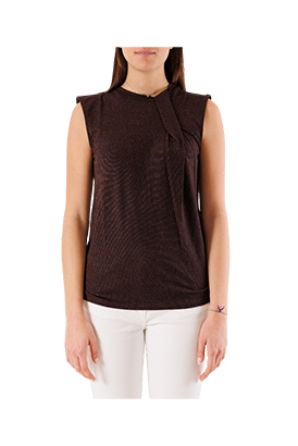 Kontatto - Top drappeggio lurex