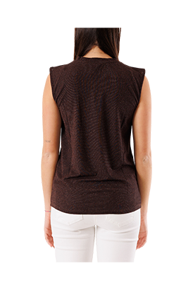 Kontatto - Top drappeggio lurex