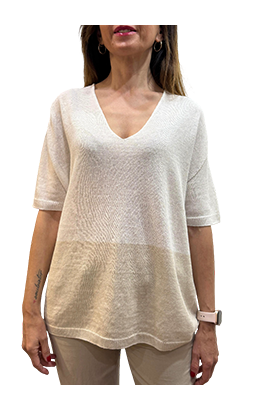 Biancalancia - T-Shirt scollo V
