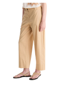 Biancalancia - Pantaloni in popeline di cotone stretch