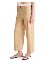 Biancalancia - Pantaloni in popeline di cotone stretch