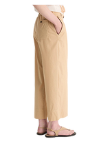 Biancalancia - Pantaloni in popeline di cotone stretch