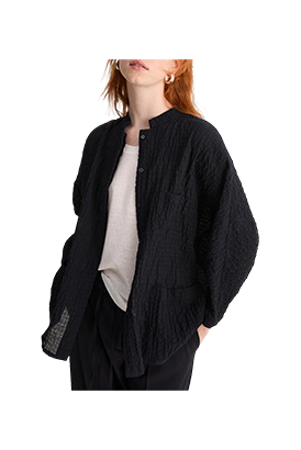 Biancalancia - Giacca/camicia in seersucker