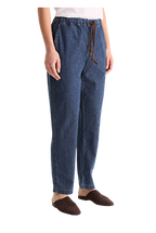 Biancalancia - Pantaloni in cotone light denim