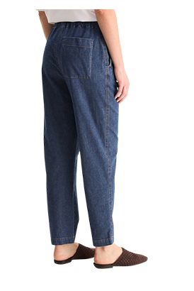 Biancalancia - Pantaloni in cotone light denim