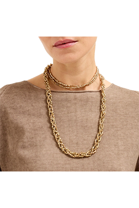 Biancalancia - Collana in perle di vetro