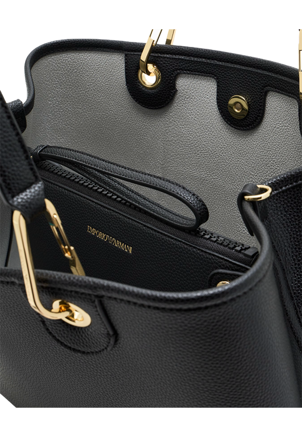 Emporio Armani - Shopper media MyEA stampa cervo