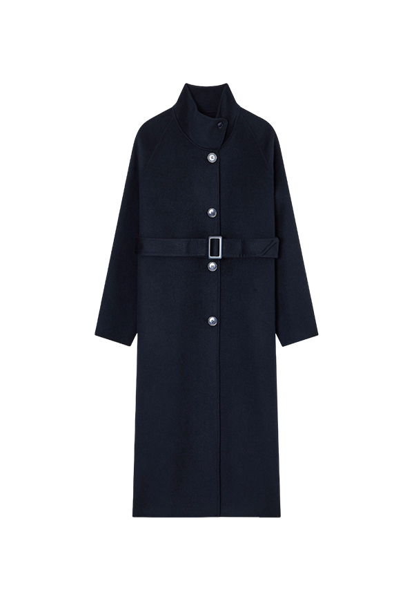 Emporio Armani - Cappotto a collo alto con cintura