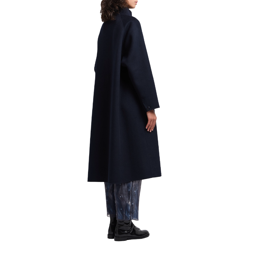 Emporio Armani - Cappotto a collo alto con cintura