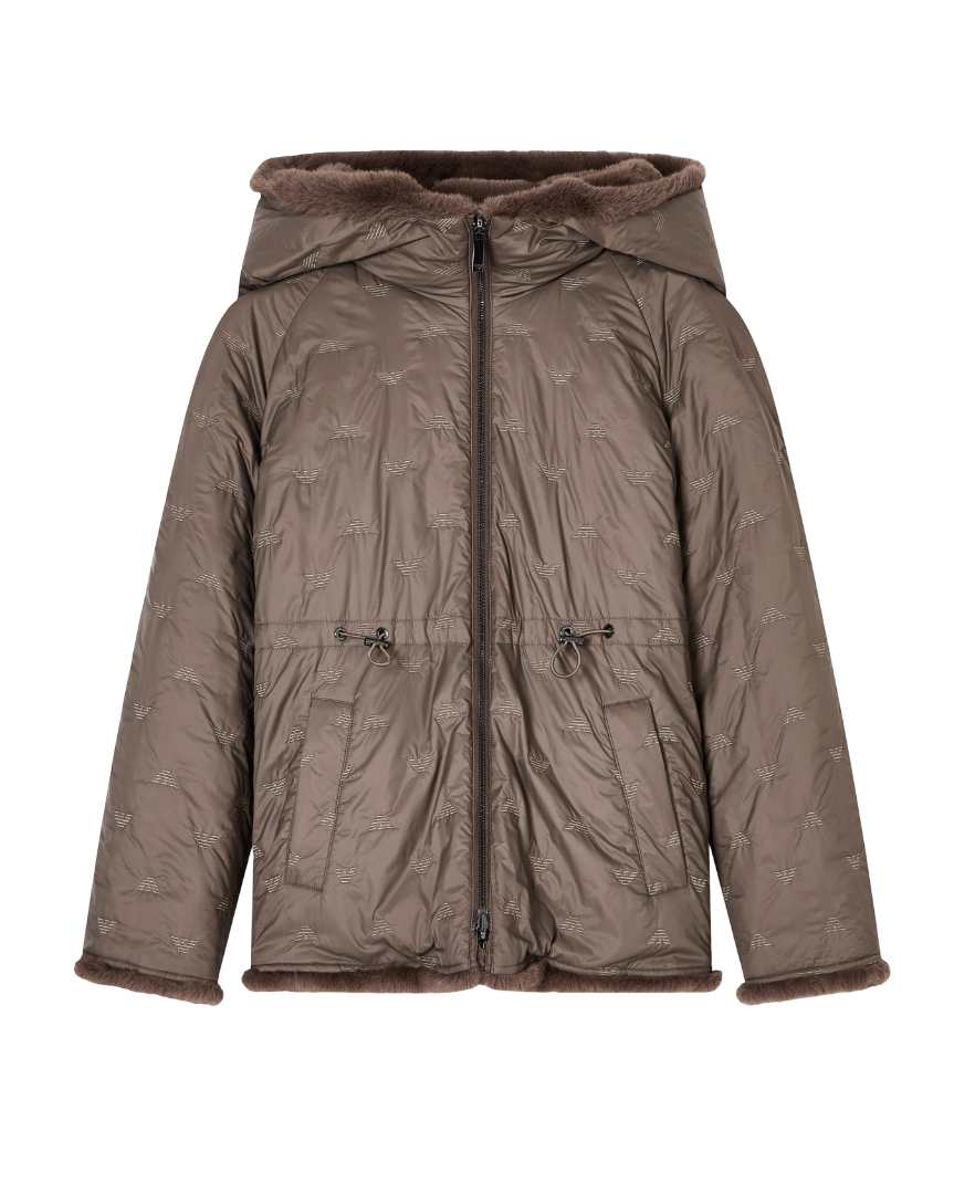Emporio Armani - Blouson reversibile con cappuccio
