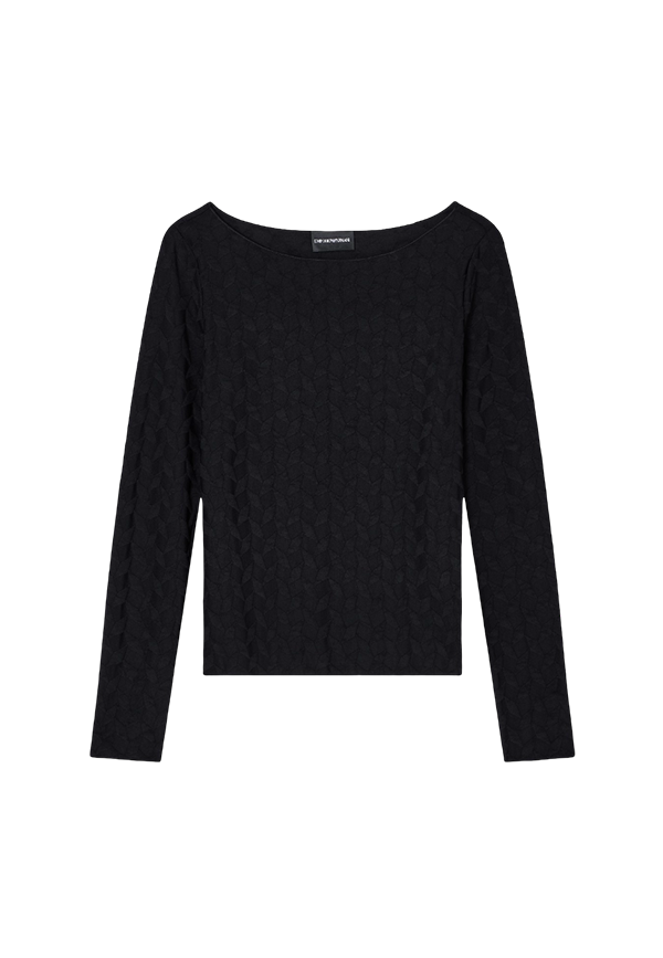 Emporio Armani - Maglia in jersey jacquard