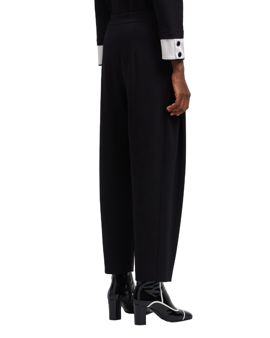 Emporio Armani - Pantaloni in tessuto punto Milano
