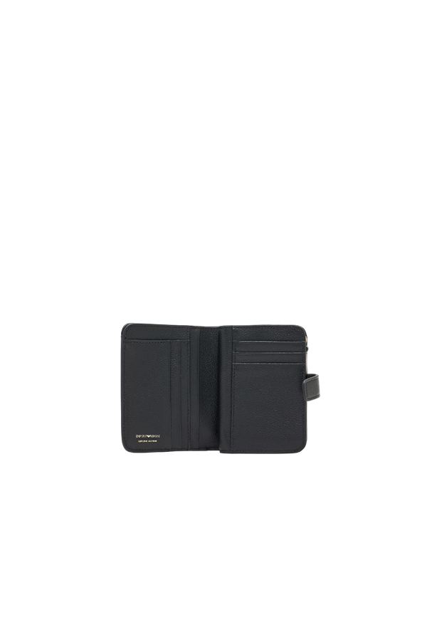 Emporio Armani - Portafoglio bifold in pelle bottalata