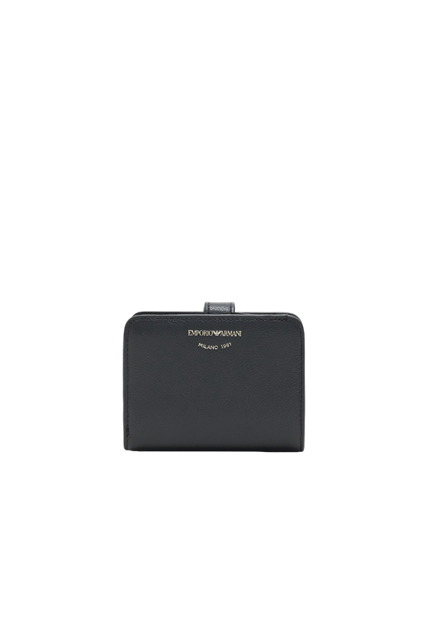 Emporio Armani - Portafoglio bifold in pelle bottalata