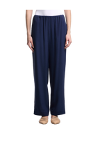 Emporio Armani - Pantaloni in tessuto fluido jacquard micro leopardato ASV