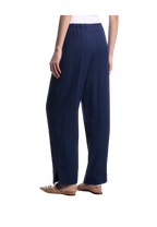 Emporio Armani - Pantaloni in tessuto fluido jacquard micro leopardato ASV