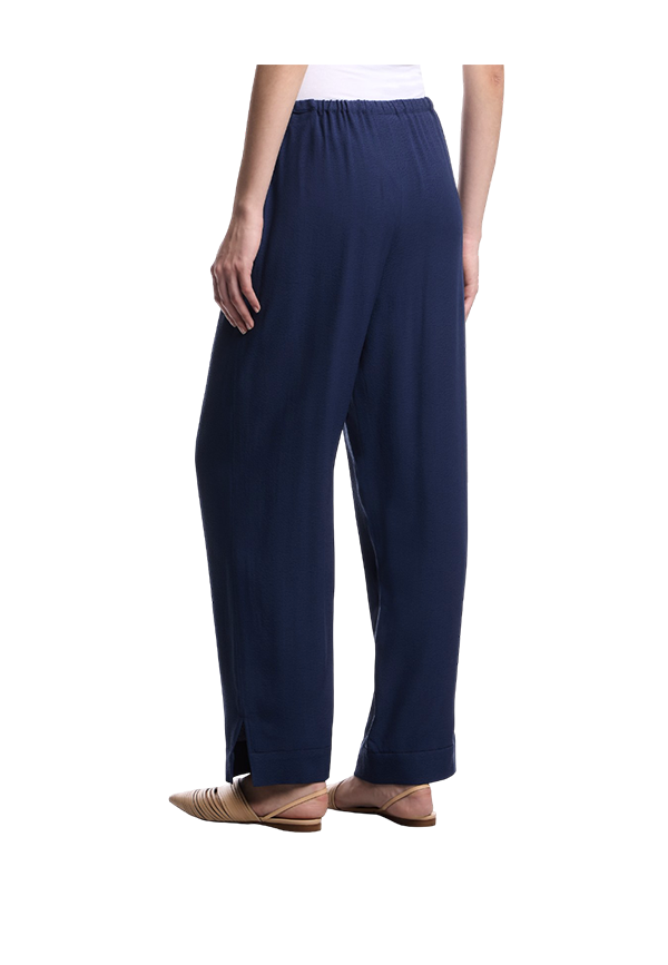 Emporio Armani - Micro leopard jacquard fluid fabric trousers ASV