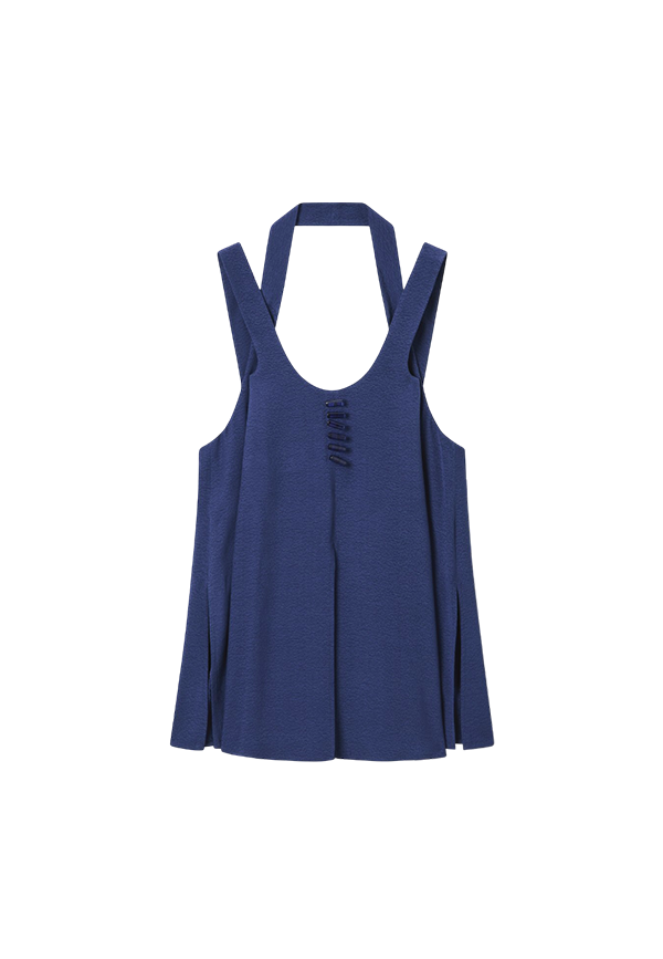 Emporio Armani - Micro-leopard jacquard fluid fabric top