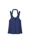 Emporio Armani - Micro-leopard jacquard fluid fabric top