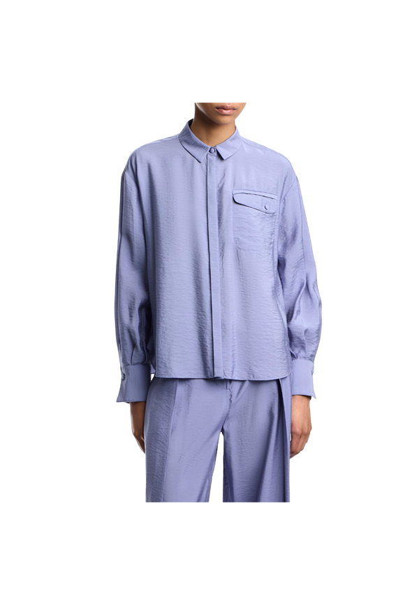 Emporio Armani - Camicia in tecno rayon