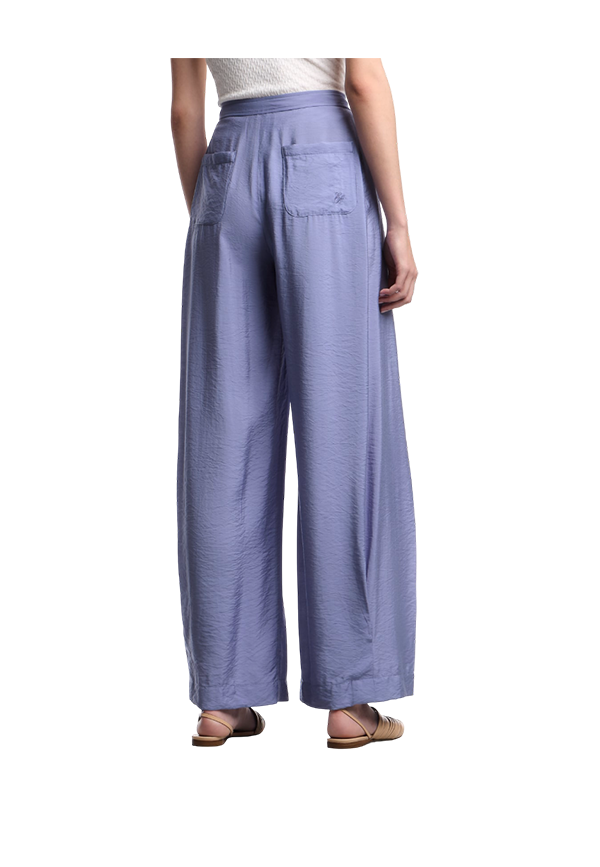 Emporio Armani - Wide-leg trousers in techno rayon