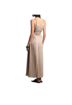 Emporio Armani - Abito in twill crepe con fusciacca