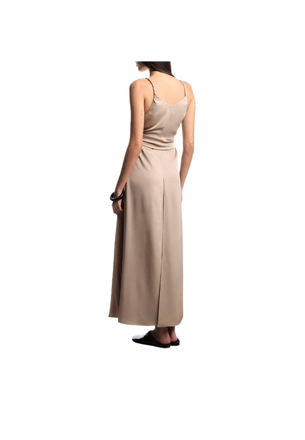 Emporio Armani - Abito in twill crepe con fusciacca