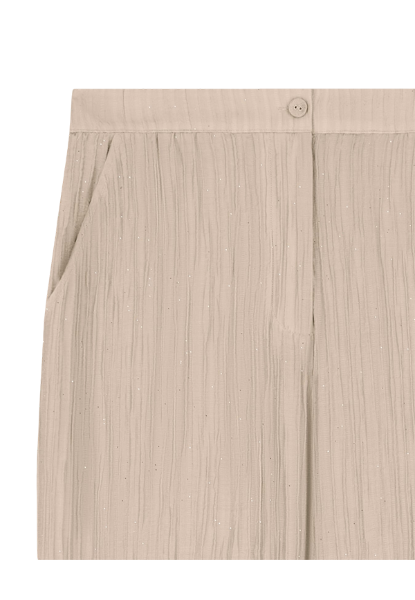 Emporio Armani - Pantaloni in creponne plissé sparkling