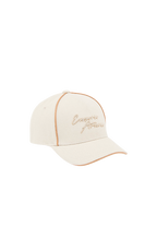 Emporio Armani - Cappello da baseball in canvas ricamo logo signature