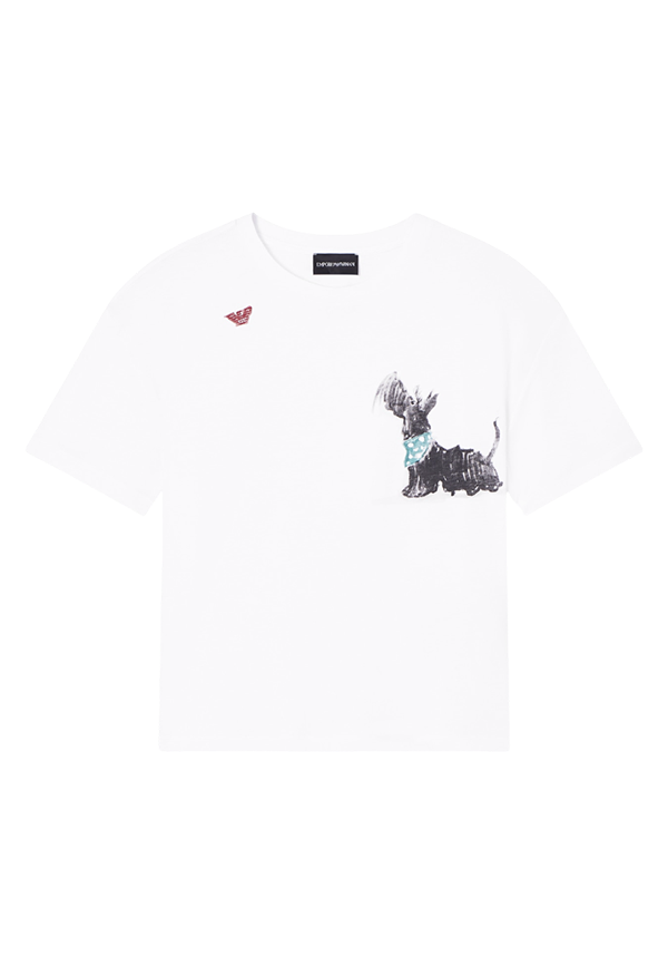Emporio Armani - T-shirt in jersey We Love Dogs