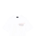 Emporio Armani - T-shirt cropped in jersey con stampa aquila ASV