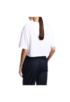 Emporio Armani - T-shirt cropped in jersey con stampa aquila ASV