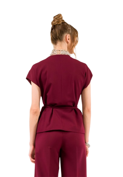 Kontatto - Gilet Kimono Incrocio Cintura