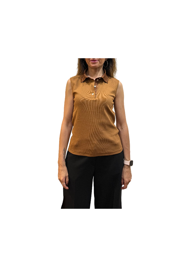 Gran Sasso - Polo jersey senza maniche