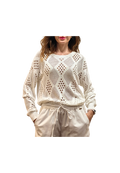 White Wise - Girocollo lavorazione traforo