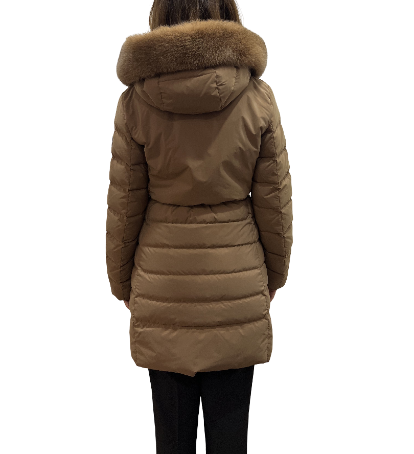 Peuterey - SERIOLA ML 06 FUR | Piumino lungo con collo alto e pelliccia