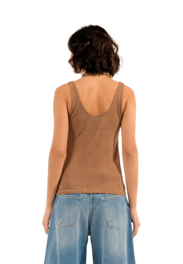 Kontatto - Canotta Doppio Scollo Lurex