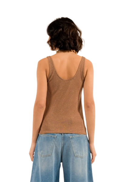 Kontatto - Canotta Doppio Scollo Lurex