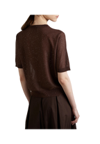 Kangra - Maglia girocollo con manica a tre quarti con micropaillettes