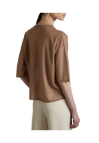 Kangra - Maglia scollo a v con manica a tre quarti e micropaillettes